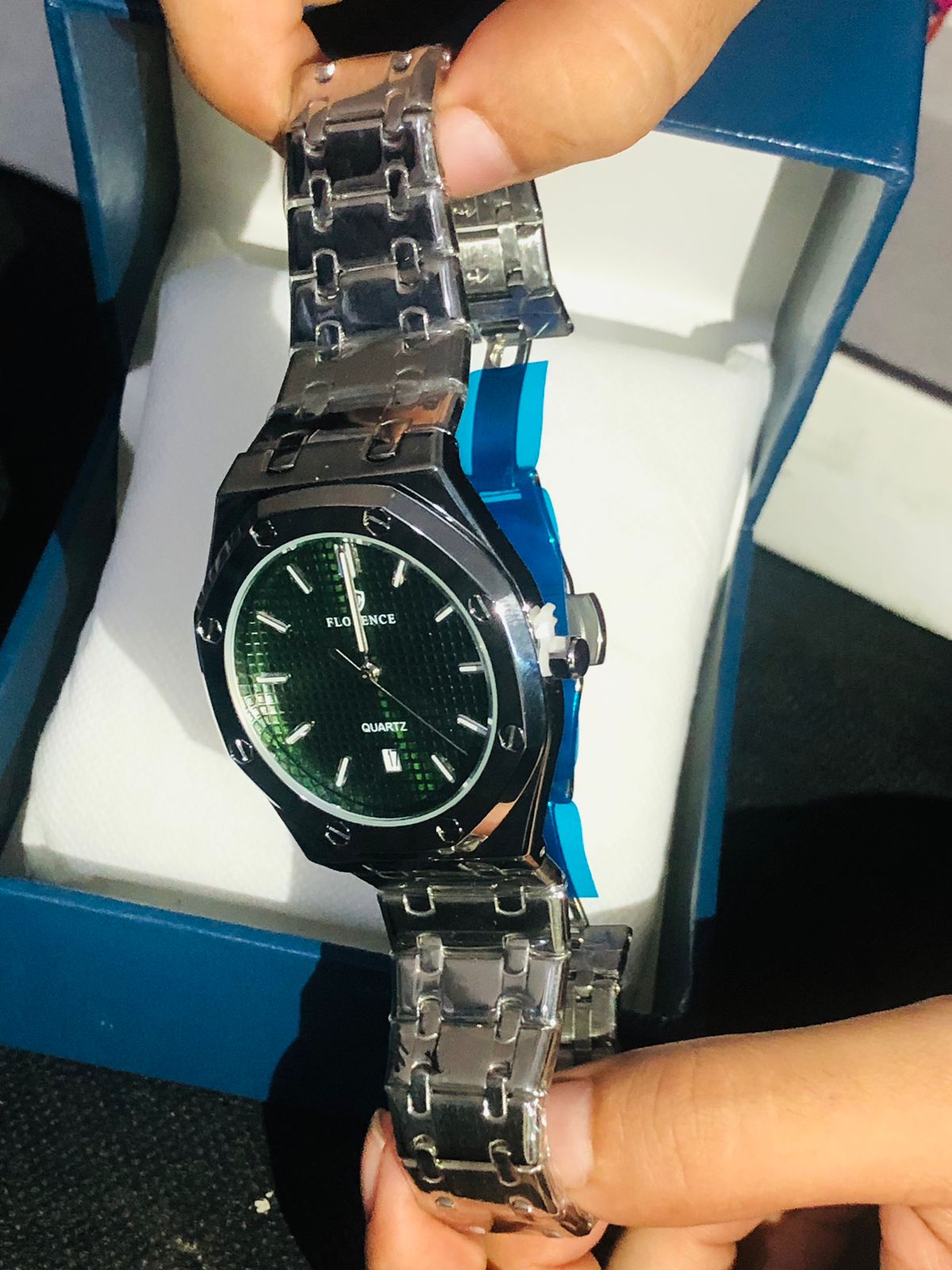 Florance silver luxury watch