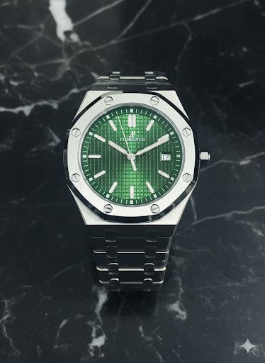 Florance silver luxury watch